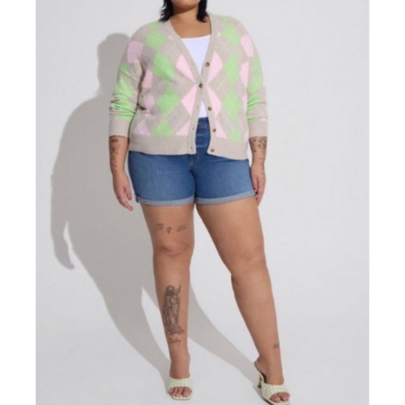 🆕 Vegan Cashmere Cardigan V- Neck Sweater 3 3X 22 24 NWT Torrid New - Picture 3 of 4